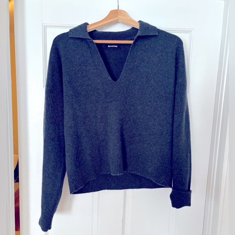 NAADAM Recycled Cashmere Polo Sweater - M